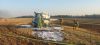 Brand Strohpresse auf Feld