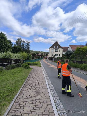 Flüssigkeitsspur Ortslage Weißenborn