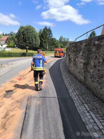 Flüssigkeitsspur Ortslage Weißenborn
